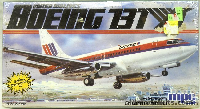 MPC 1/144 Boeing 737 United Airlines - (ex Airfix), 1-4701 plastic model kit